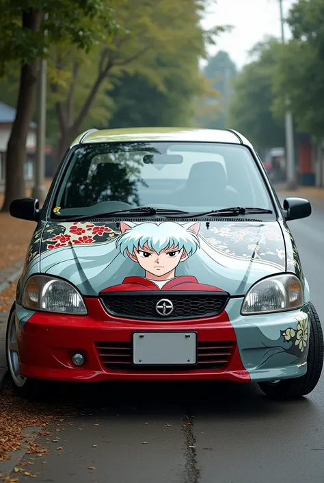 Normal vehicle with Inuyasha design on the front