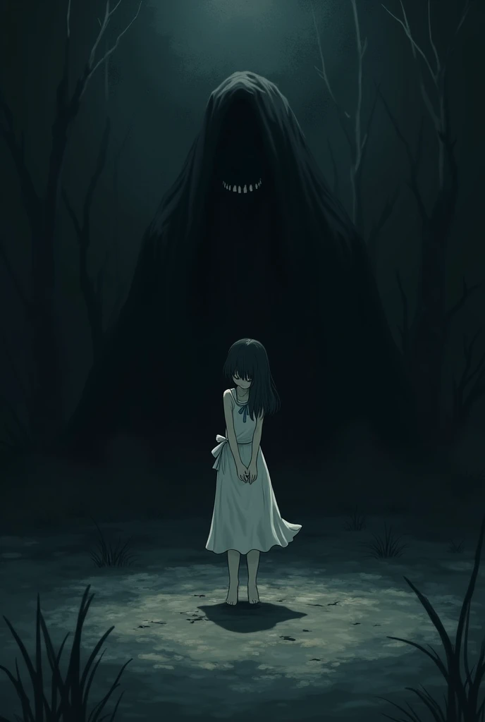 anime,  girl,  girlに食べられる, dark, Depression