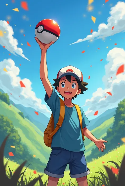 Celebrate a year holding a Pokéball