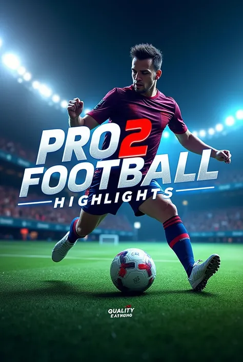 For your YouTube channel banner for Pro2Football Highlights, heres a concept idea to make it eye-catching and thematic:

Banner Concept:

1. Background:

Football Field: Use a high-quality image of a vibrant football pitch as the background, with fresh gre...