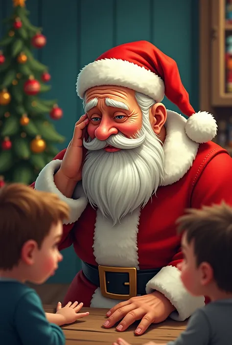 santa claus facing hearing loss