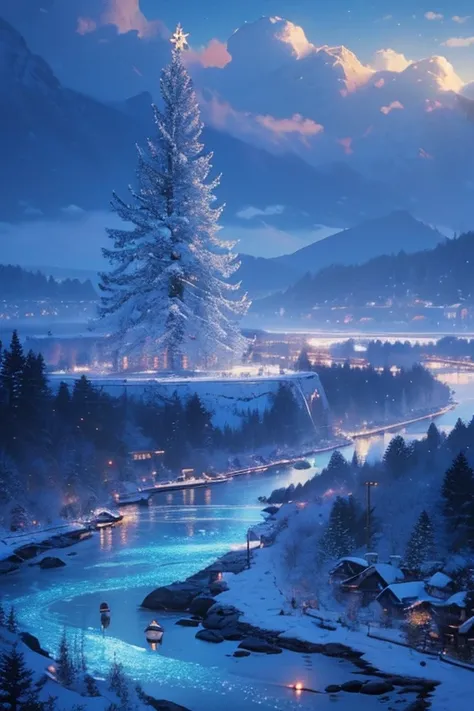 (magical pretty null blue stream overlay scene), (null), (cloud),   soft writing , Clean Background, beautiful null scenery, masterpiece,   High Quality ,   beautiful graphics,   high detail,by Thomas Kinkade,   Art Station  ,  Concentration, Inspiring 8K ...