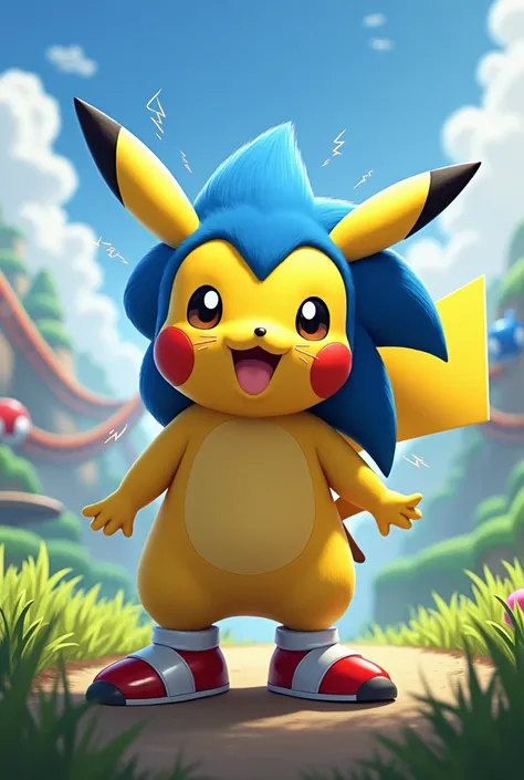 Pikachu cosplay sonic