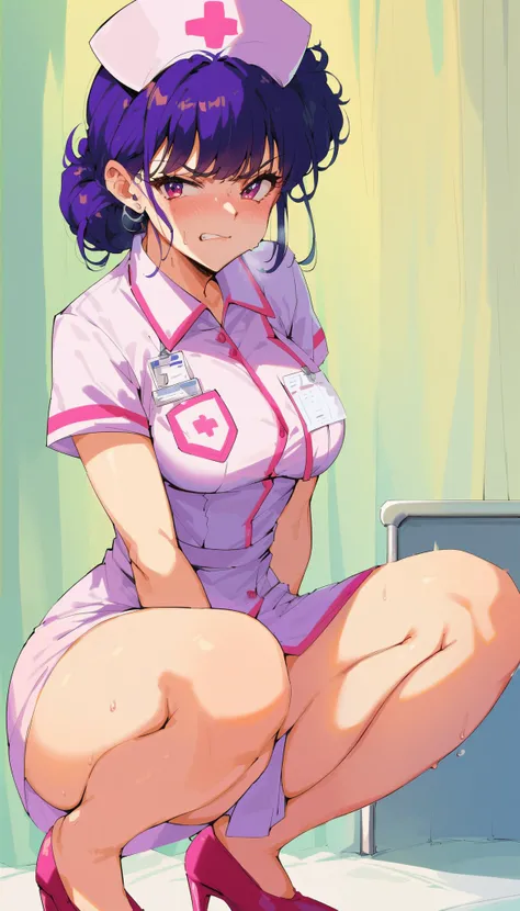 ((From the front: 1.3)), ((Squatting on knees: 1.3)), ((Nurse uniform: 1.3)), ((One nurse: 1.3)), Auntie, ((Frustrated woman: 1.3)), During medical examination, Intense sexual desire, ((Ripe body: 1.2)), ((Writhing body: 1.2)), Mischievous face, nsdw, Emba...