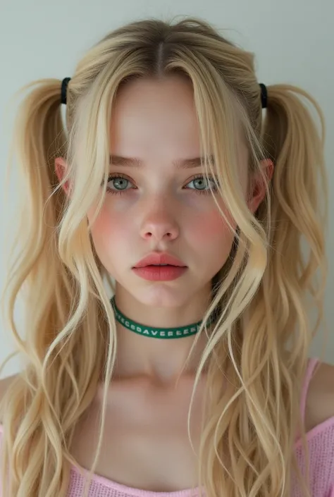 blonde Billie Eilish pigtail 