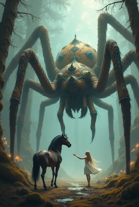 Horse and spider pic