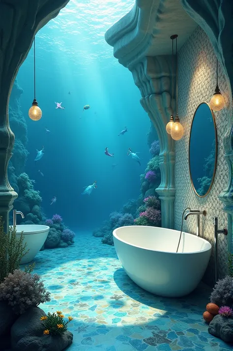 bagno ispirato al film oceania della disney