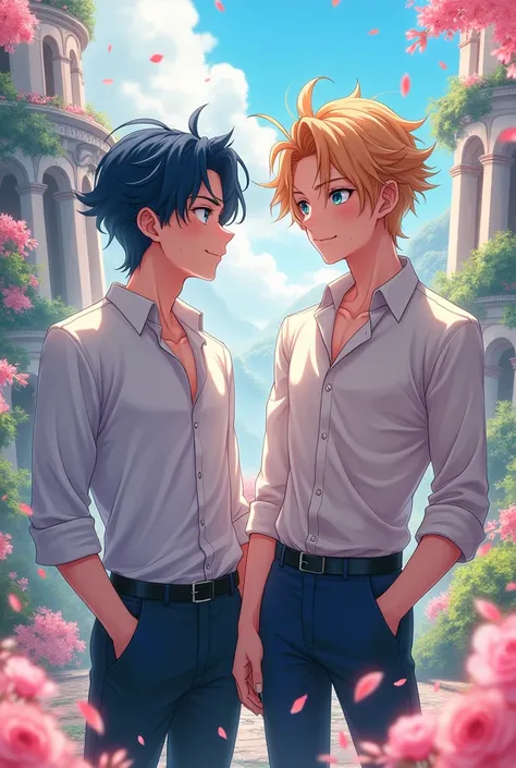 Two handsome anime boys 