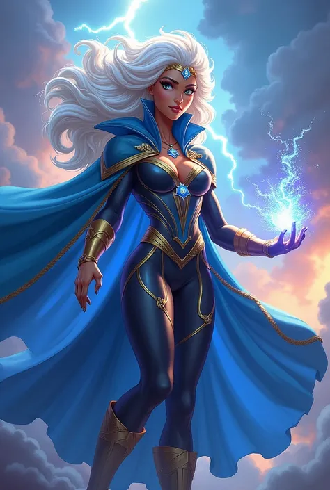 Storm (marvel) in disney style 