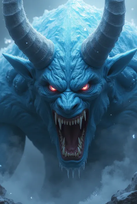 Ice Oni Demon Face