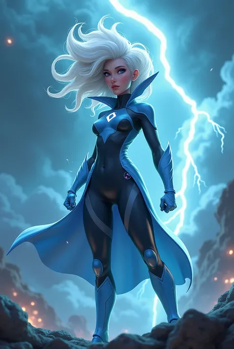 Storm (marvel) in pixar style 