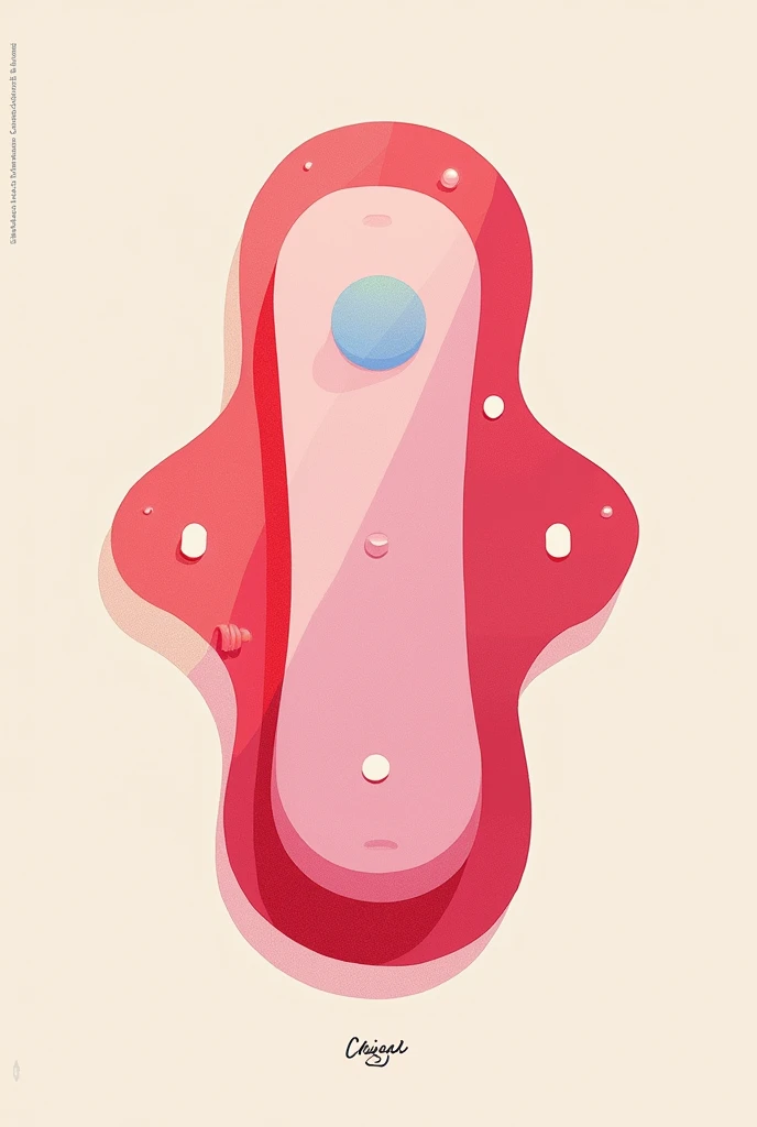 menstrual periods pad poster, no need so many words, creative, no people 