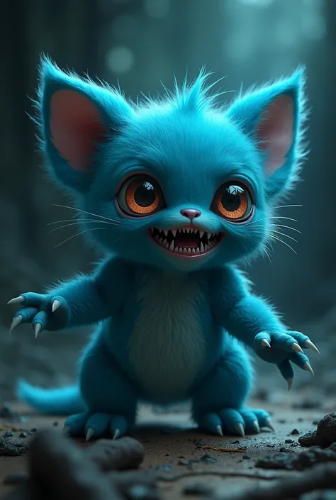 scary、Its blue and cute！