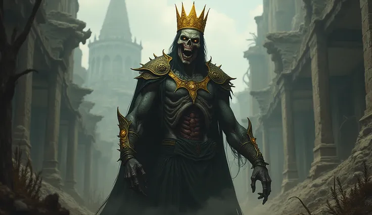 Zombie King with a Gold Crown