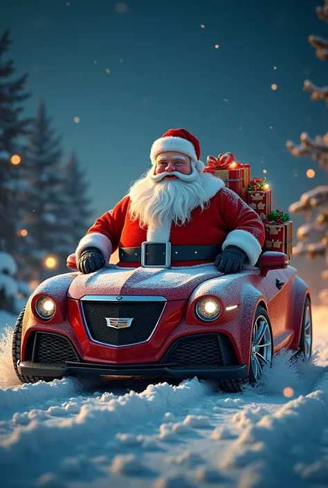 Santa claus is a cadillac