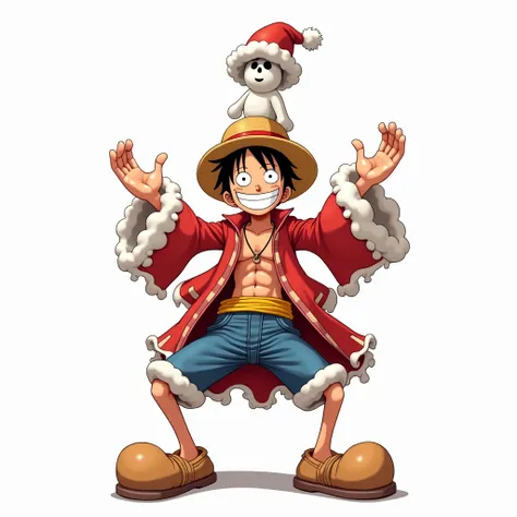  dress、Luffy、fake、Funny characters、 has a white background