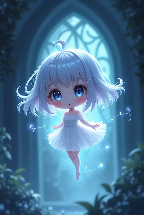 Ghost woman anime  chibi girl 