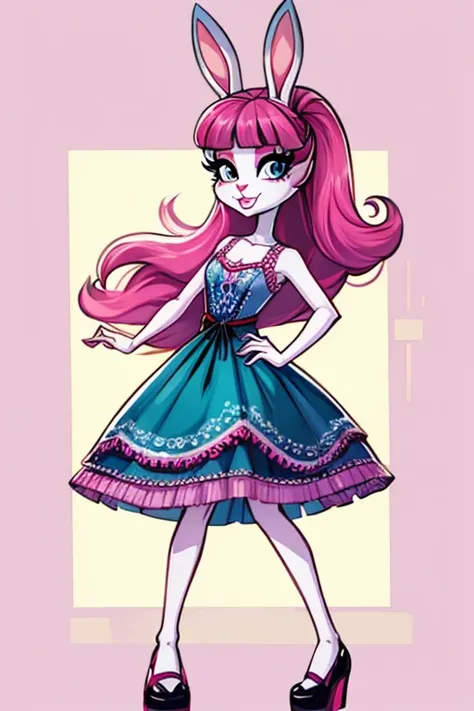 Female furry sara rabbit with Fandaze parade dress monster high style by yeiyeiart 