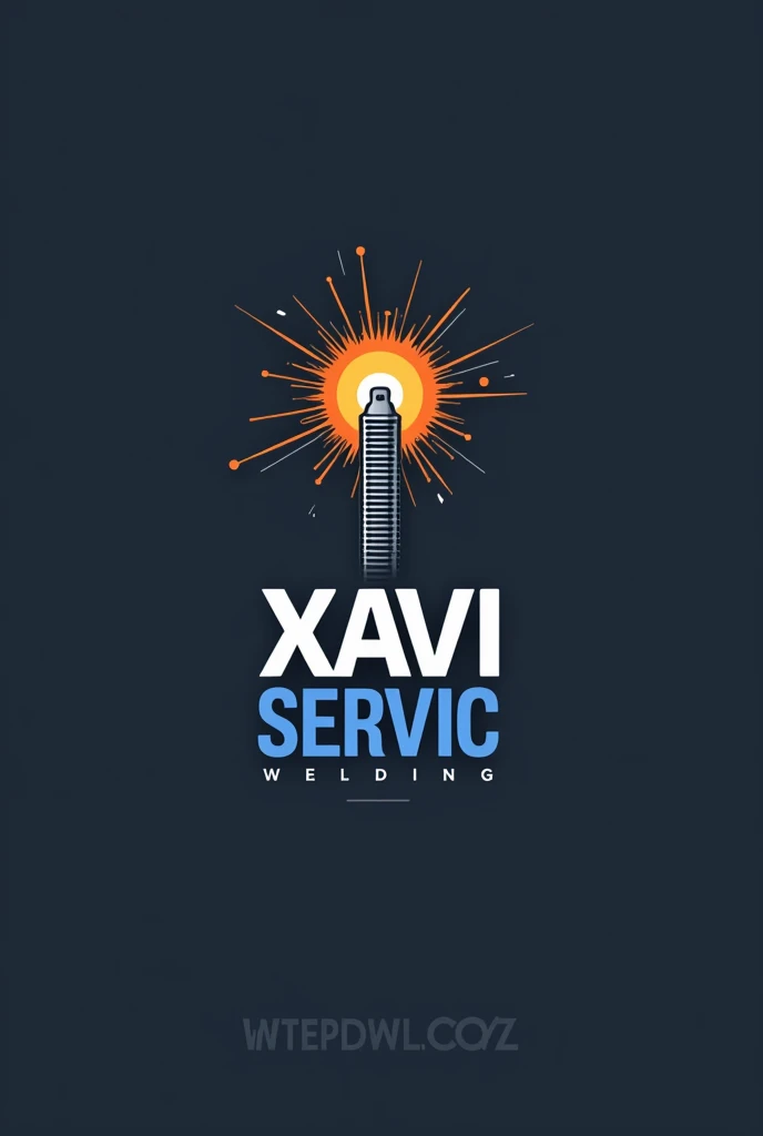 Coated electrode welding service logo that says Xavi Servic 