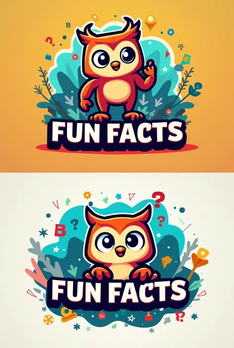 Create a logo for a YouTube channel dedicated to fun facts 