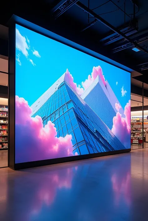 large indoor led screen for retailer