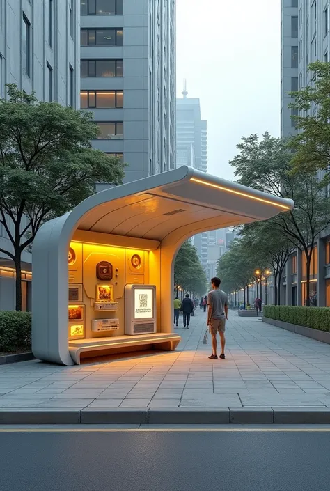 Bus stop moderndesign inspired by classic radio
And photo inspired