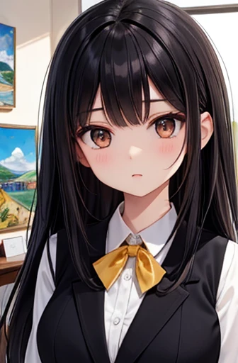 (( top quality)),(超 high definition ),( super detailed),( Detailed explanation ),(( best CG )),( Best Artwork ), Ultra Precision Art, AMAZING PAINTING ART ,( is a work of art drawn with care down to the smallest detail:1.5),  portrait:1.6,Bust:1.4,(1 femal...