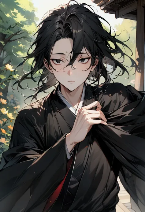 ((Best Quality)), (High Image Quality), ((Detailed Eye Description)), ((masterpiece)), ((Detailed:Face)), ((Handsome)), ((Detailed:eyes)), Solo,((perfect male body)), ((Detailed:Clothes)), ((Detailed:Hair)), (Black Hair), ((Hairstyle:Shadow perm)), formal ...