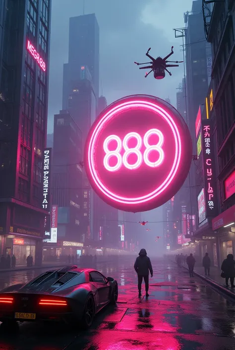 Mega888， cyberpunk element