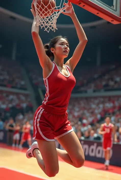  girl, 174cm, cleavage, Chinese, slam dunk