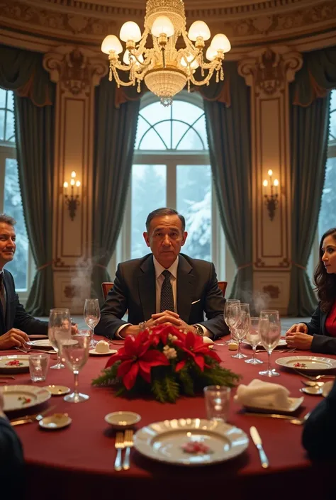 Create President Martin Vizcarra at a 4K Christmas dinner