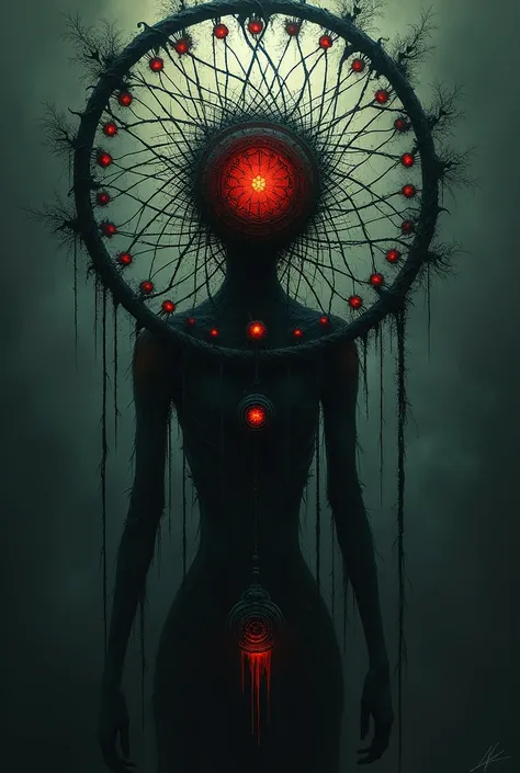 (Master part,  best quality ), (lo Gothic), Dreamcatcher, Vampir, (HG Giger, art by Hermann Nitsch, Beksinski,  Dariusz Zawadzki , Giger, zdzislaw beksinski)