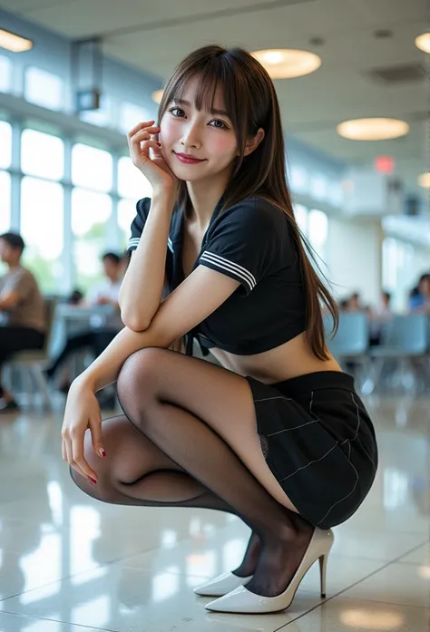     super real ,     photorealistic ,     she looks very happy    , shadow,       Global Illuminations      , Alone, (Teenage Japanese Girl:1.5),     very beautiful and delicate Japanese girl  ,    very beautiful、 smile ,  slim,  beautiful legs ， (    very...