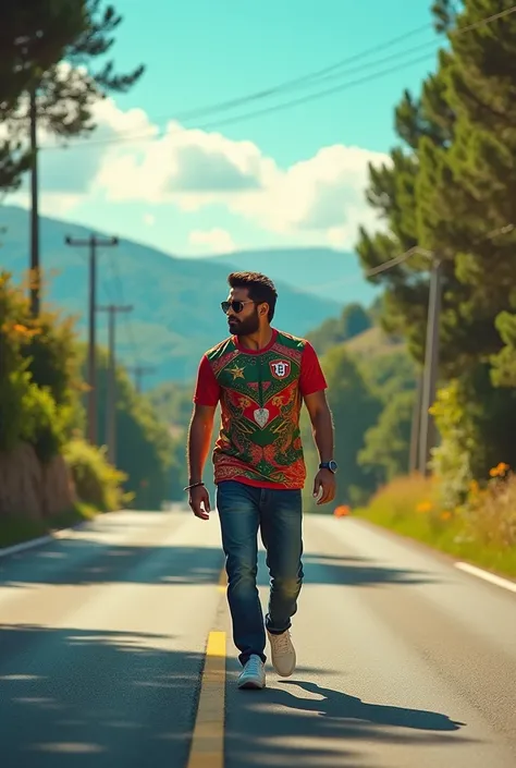 Allu arjun Portugal jarsy road walk