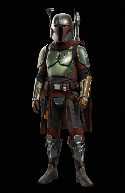 star wars, Mandalorian armor, Cape Short Rock , rocket backpack.