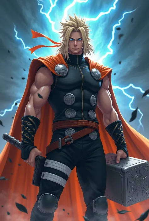 Create hybrid image of Thor and Naruto 