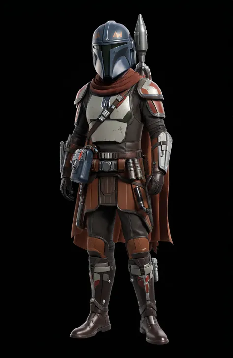 star wars, Mandalorian armor, Cape Short Rock , rocket backpack.