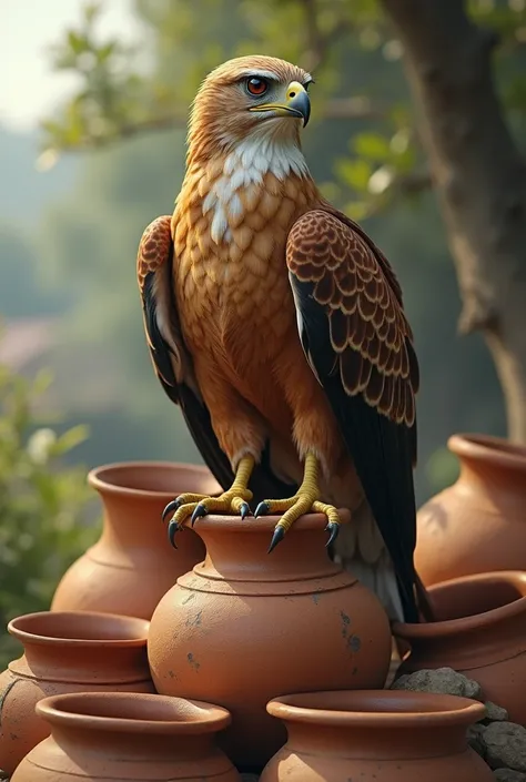 Little Eagle , Clay pots  