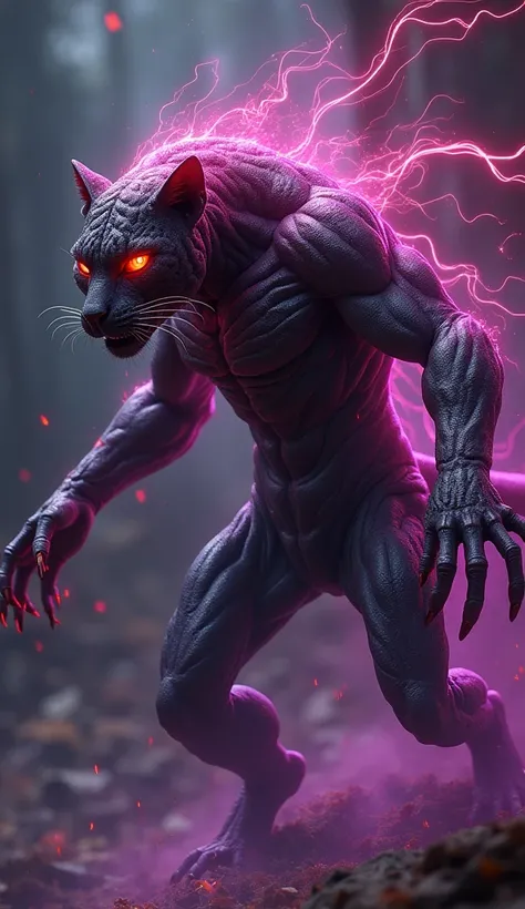 Create 32k ultra-realistic masterpiece image of a terrifying, mutated hybrid creature with Leopard & Scarlet Witch as costume, The Dagger of Time as armor, and Beasts as final form. This sleek, deadly hybrid creature combines the agility of a leopard with ...