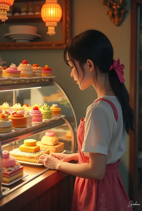 A girl named after me walked through a small Thai pastry shop. The aroma of the layered sweets enticed her to stop.