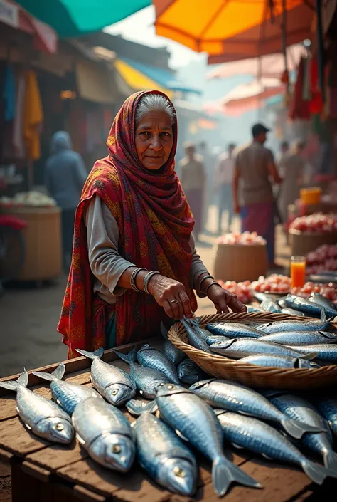 hasina selling fish