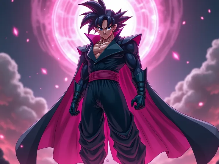 (( best quality , 8k,  masterpiece  :1.3)),  full body,  sharp focus :1.2, goku BLACK 