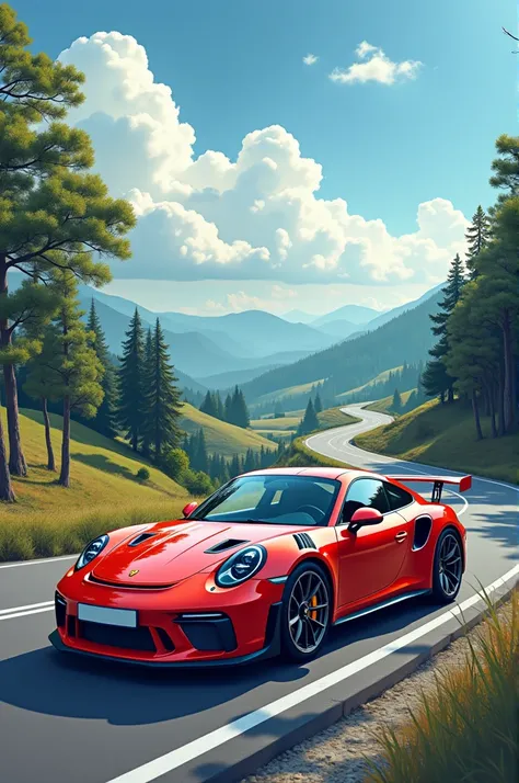 Poster of a special Porsche auto-rendezvous in Chanas 