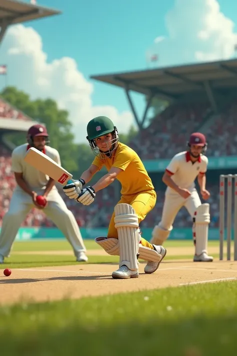 Generate a realistic 10 seconds video for a Departmental cricket tournament 