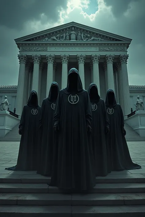 Create an image that talks about an evil supreme court