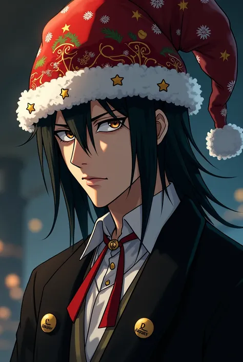 Aizen sosuke wear a noel hat