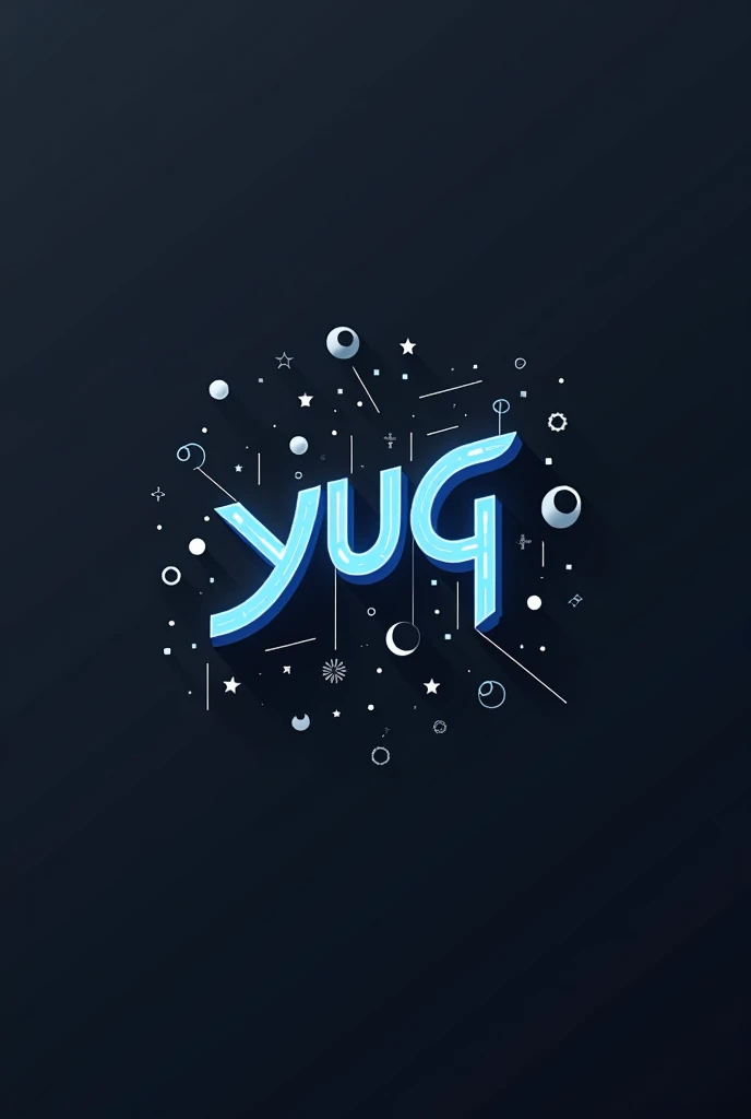 vector logo 2d, [Yu-G], modern, computer, binary, 4k