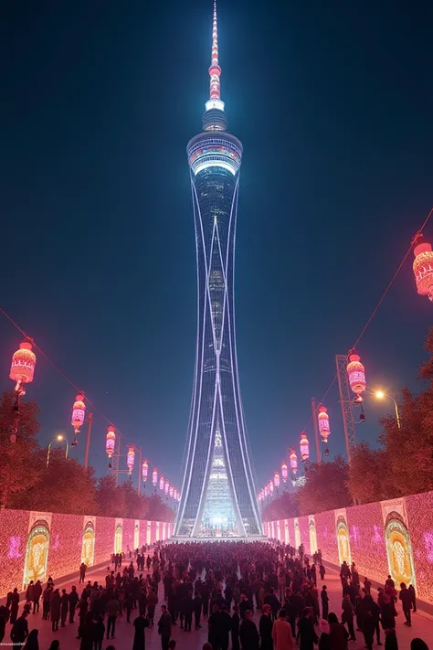 Milad tower in Tehran on iranin 
Yalda night