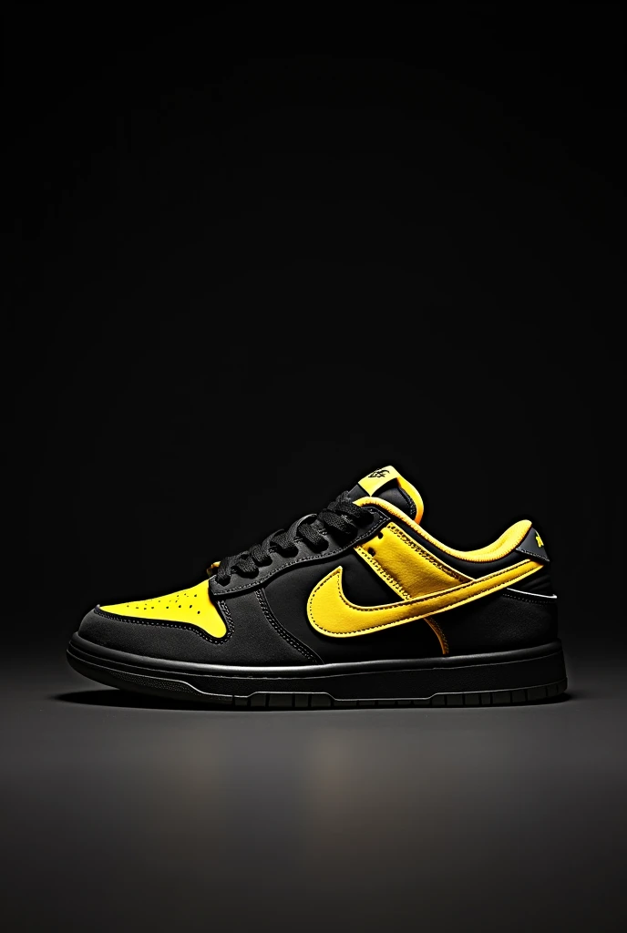 Nike Dunk SB Low Pro QS Neckface Fondo negro y carita feliz amarilla 