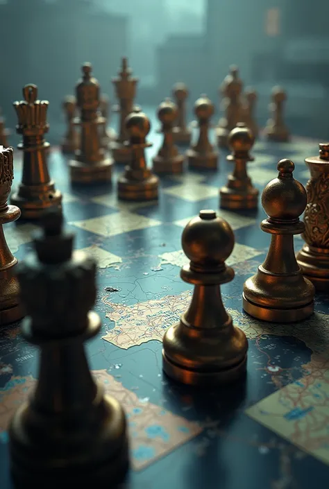 Geopolitical chessboard 